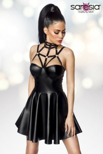 Harness- Wetlook-Kleid