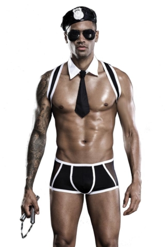 Police Costume by Saresia MEN roleplay